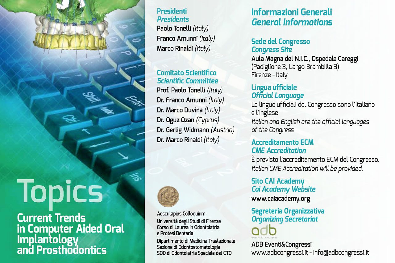 International Meeting CAI Academy - Florence, 6-7 Novembre 2015
